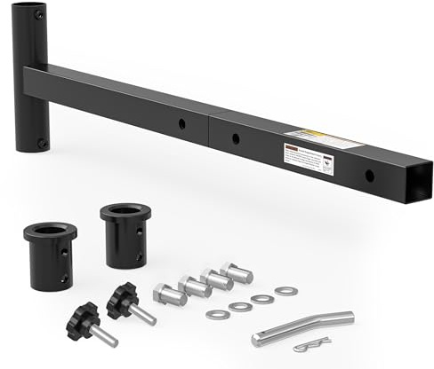 50102 - Soporte para paraguas de montaje de enganche, duradero y resistente, gran apoyo para grandes patios y paraguas al aire libre, ideal para viajes, portón trasero y otros eventos al aire libre