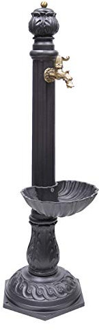 Fonderia Bongiovanni | Fontaine à colonne | Fontaine en fonte extérieure | Modèle Vénus 147/C | Fonte | Fontaine de Jardin Extérieur | Fontaine à colonne Fonte | Robinet en Laiton