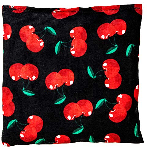 Kirschkernkissen 12x12cm cherry-black - Wärmekissen & Kältekissen - Körnerkissen mit Kirschkerne
