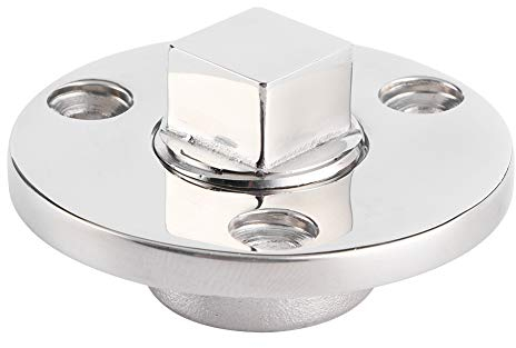 Hlyjoon Ovale Ablassschraube Edelstahlboot 2in Ablassschraube Bootsrumpf Schraublochverzierung für Marineboote Yachtschiff