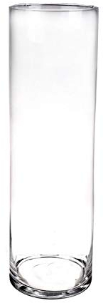 INNA-Glas Große Glasvase Zylinder Sanya AIR, klar, 50cm, Ø15cm - Hohe Vase/Glas Bodenvase