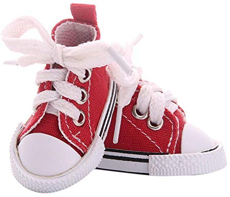 Aeromdale Canvas Shoes - 5cm Puppenschuhe für 1/6 Puppe - Rot - 1 Paar