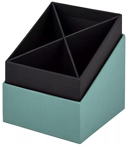 Rössler 1331452380 – S.O.H.O. Pennhållare 86 x 86 x 100 mm, opal, 1 st, pennhållare med 4 fack
