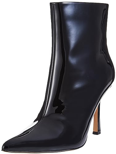 The Drop Women's Gail Heeled Ankle Boot Black Patent, 7.5