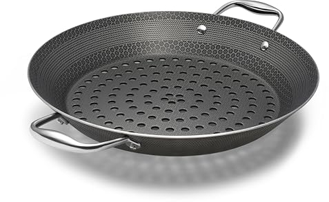 HexClad Hybrid Nonstick BBQ Grill Pan, Dishwasher-Friendly, BBQ and Oven-Safe Up to 480°C