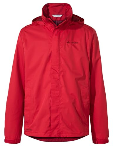 VAUDE Herren Regenjacke Escape Light Jacket, leicht, wasser- und winddicht, atmungsaktiv, red uni, 3XL