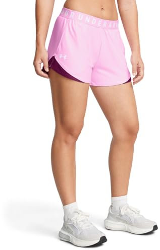 Under Armour Damen Play Up 3.0 Shorts, Stellar Pink, S EU