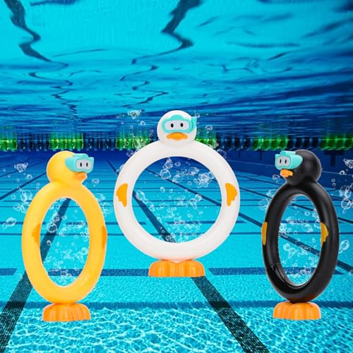 DDZOOU Pool Diving Toys Set - 3PCS Fun Pool Games for Kids,Clown Ring Dive Toys for Boys and Girls,Ideal for Perfect Pool Time!
