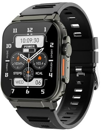 Reloj inteligente CDS9 Ultra 2 AMOLED de pantalla grande 4G, sistema Android, GPS, WiFi, brújula, caja de aleación de titanio, S9 Ultra, reloj inteligente para hombre (negro, 4 GB 64 GB)