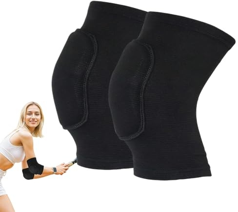 GMHLLES 1 Pair of Elbow Support for Men and Women Elbow Pads, Thickened Rebound Sponge Sweat-Absorbent and Breathable Suitable for Running, Mountain Climbing, Dancing, Football, Etc. (Black)