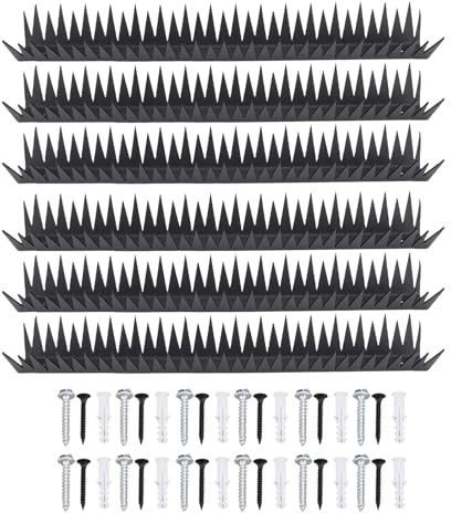 Nurnesy Metal Fence Spikes: Disuasión de Animales Efectiva para la Seguridad Anti -escalada y Anti Robo | Picos de Pared Duraderos para Uso en el Hogar y Al Aire Libre