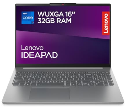Lenovo IdeaPad Slim 5i Notebook 16 - Intel Core 7 240H, RAM 32GB, 1TB SSD, Grafica Intel Integrata, Display 16 pollici WUXGA (1920x1200) IPS, Windows 11 Home - Luna Grey