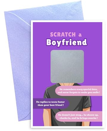 Scratch a Girlfriend - nyhet skrapkort, rolig present till män födelsedag, hemlig vän, alla hjärtans dag - 3 brudvariationer - alternativ för att odla dina egna kit - Om