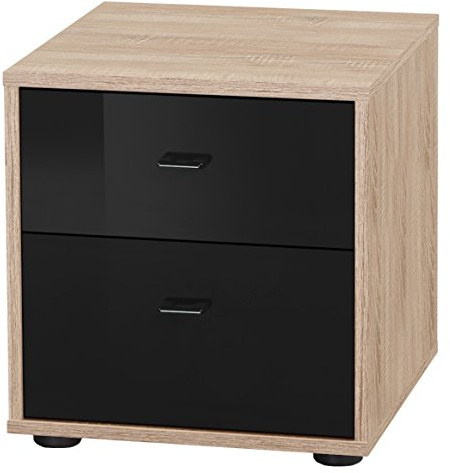 Wiemann 599729 Tokio Nachttisch, Holz, eiche-sägerau-nachbildung, 43 x 40 x 42 cm, montiert