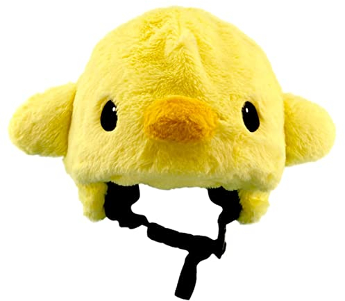 ZLXHDL Plüsch Skihelmüberzug, lustiger Cartoon-Hahn-Design, weicher, Verstellbarer Helmüberzug für Ski- und Snowboard-Aktivitäten