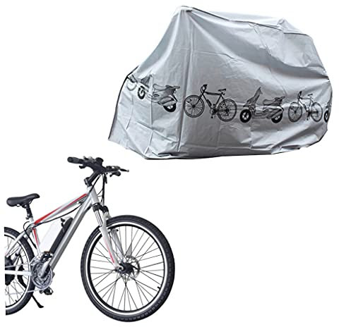 Bike Covers Dust Rain UV Protection Waterproof Bicycle Cover Indoor Outdoor Grey Bicycle Cover Outside Bikes Rain Covers Bike Covers Uv Protection Waterproof Cover
