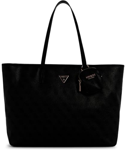 GUESS Power Play Large Tech Tote Coal Logo
