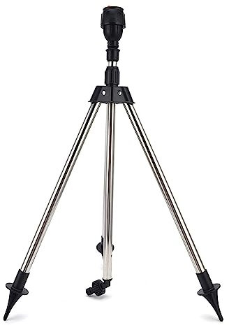 TFixol Arroseur rotatif à 360 degrés avec trépied rotatif automatique pour jardin, pelouse, arroseur multicolore