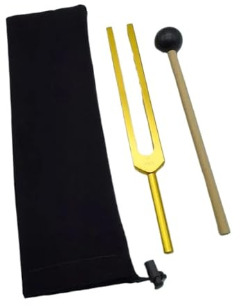 Stämgaffel inställningsgaffelset ljudstämningsgaffel musikinstrument slagverk meditation tillbehör för ljudläkning (285)