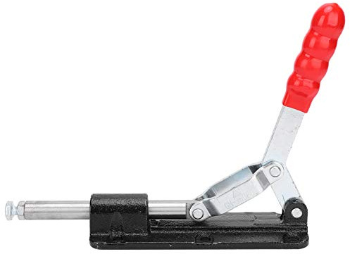 Cloimei GH36080 Abrazadera rápida Abrazadera de fijación vertical de alta resistencia 580 kg Fuerza de sujeción Tornillo penetrador M8X30 Carrera de 80 mm para procesamiento de sol