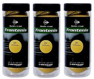 ANDsport Pelotas de Frontenis Dunlop Pack 3x3 Bolas