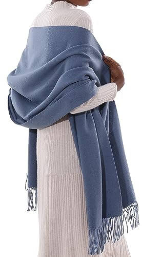 PIOYMEYA Pañuelos Chal Bufanda Mujer Pashmina Estolas Bodas Invierno Chale Fiesta Sólido Fulares Foulard Larga Cálida