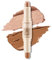 Boobeen 2 in 1 Contour Stick, Creme-Bronzer-Highlighter, Lidschatten-Stift, langanhaltend und wasserfest für alle Körperregionen