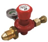 Tezla av iGT propan regulator med mätare 0,5-4 bar justerbar POL med 8 mm munstycke