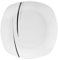 Sänger | Teller Bilgola Black Lines, Teller aus Porzellan, Teller 1-teilig, Dessertteller, Weiß | PREMIUM COLLECTION