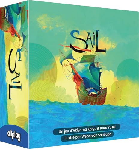 Asmodee Allplay - Sail - Juegos de Mesa - Juegos de Cartas - Juego de plegares cooperativo a Partir de 11 años - 2 Jugadores - 20 min - Versión Francesa