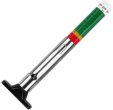 Medidor de profundidad de la banda de rodadura del neumático - Escala amigable para principiantes, escala clara | Herramienta de medición automotriz para hogar, automóvil, camión, camioneta, motocicle