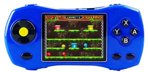 HLF Console de Jeux pour Enfants 3.0 Pouces Design Inspiré des Voitures de Sport 250 Jeux 64bit Connexion TV Jeux Portables pour la Maison et Les Voyages Cadeau d'anniversaire/de Noël