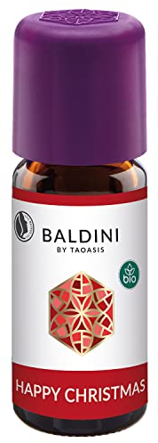 Baldini Duftkomposition Happy Christmas – 10 ml – Ätherische Ölmischung mit Orange, Weißtanne & Nelke – Weihnachtsduft für Diffuser, Duftlampe & Duftstein