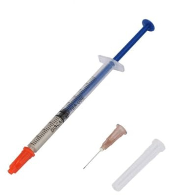 Leitfähige Silberpaste, Spritzendrahtkleber, Elektrisch Leitfähiger Kleber, Schnell Trocknendes Silberfett für die Reparatur von Tastatur-Leiterplatten (0,4 ml)