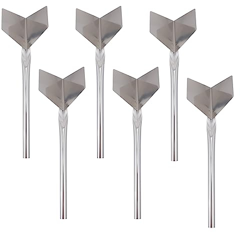 Uonlytech 6 Stück Yin Yang Eckwerkzeug Farbschaber Rechtwinkliges Werkzeug Metallspatel Wandwinkel-Schabewerkzeuge Wandzement Ecke Trockenbau Eckschaber Edelstahl Eckkelle Kitt