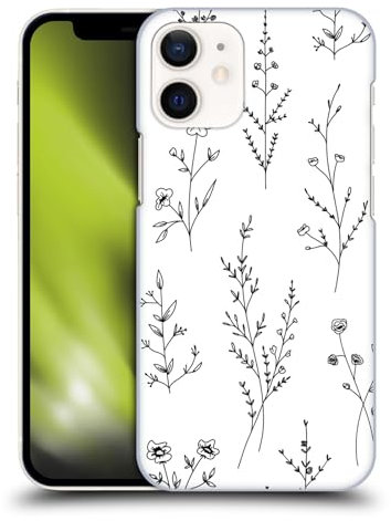 Head Case Designs Officially Licensed Anis Illustration White Wildflowers Hard Back Case Compatible With Apple iPhone 12 Mini