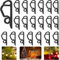 Kjzeex 120Pcs Gutter Hooks, Fairy Light Clips, Outdoor Light Hooks Clips for Christmas Decoration Outside String Lights, Fairy Light