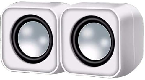 AYCDL 2 PCS Laptop Desktop Computer Mini Audio Wired Speaker Multimedia Subwoofer,D-As shown