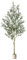 Alupssuc 60cm Olivo Artificial Grande Plantas Artificiales Decorativas Grande Árboles Plástico de Interior y Exterior Decoración para Hogar, Oficina, Casa, Dormitorio, Balcón