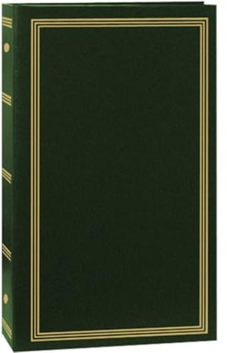 3-Ring Photo Album 300 Pockets Hold 4x6 Photos, Hunter Green