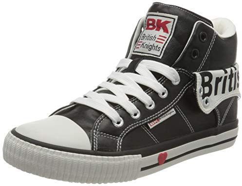 British Knights Mädchen Roco Sneaker, Black White, 41 EU