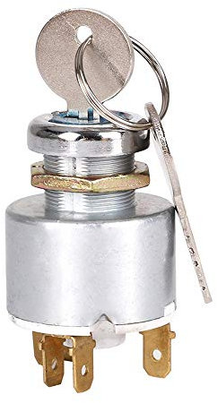 ETOPARS 12V Universal Interruptor de Arranque del Motor Interruptor de Arranque con Llave de Encendido Impermeable 3 Posiciones Encendido Apagado Coche