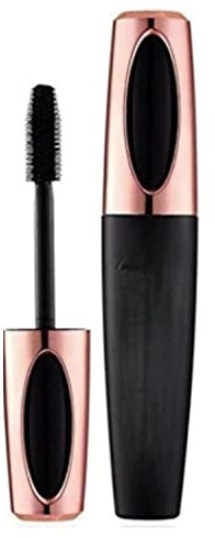 4D Mascara GLAMZA Long Lash Silk Fiber Mascara für längere, dickere Wimpern - Wasserdicht & Wischfest (Schwarz)
