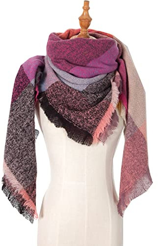 Damen Schal Beige Winter Winter Herbst Schwarz Beige Dreiecksschal Grüntöne Gelb Gemustert Weiss Blaugrün Dreiecksschal Winterschal Deckenschal Baumwollschal Kaschmirschal Damenschals Winterschal