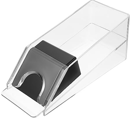 Toyvian Distributeur De Cartes Poker en Acrylique Accessoire De Jeu De Société Manuel pour Et Table De Poker 10.04 X 3.94 X 3.94 Pouces