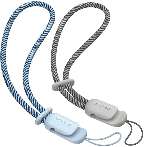 SURPHY 2 Pièces Cordons avec Dragonnes à Main pour Couple, pour Téléphone Portable, clé, USB, Lecteur MP3, MP4 et Plus