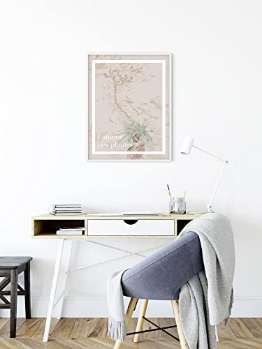 Komar Wandbild - L'amour des plantes - Größe: 40 x 50 cm - Poster, Kunstdruck, Dekoration, Wohnzimmer, Schlafzimmer