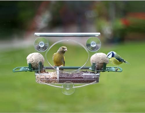 Meripac COMPLETE Window Feeder with Large Capacity Seed Tray