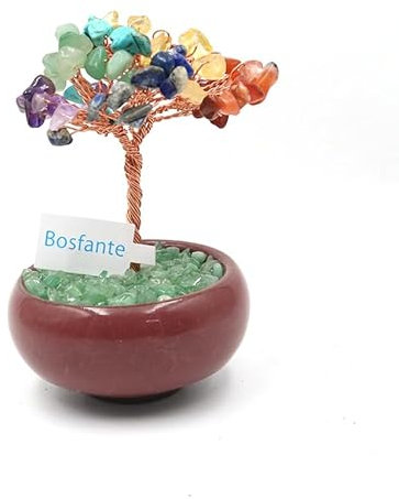 Bosfante 4 Seven Chakra Treasure Basin Crystal Tree