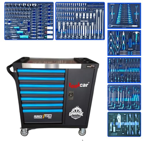 toolcar Munich Tools Garage 2024 Blue Line Werkzeugwagen Werkstattwagen